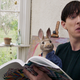 Peter Rabbit (James Corden) with Mr. McGregor (Domhnall Gleeson) in Peter Rabbit. (Photo: Sony Pictures)